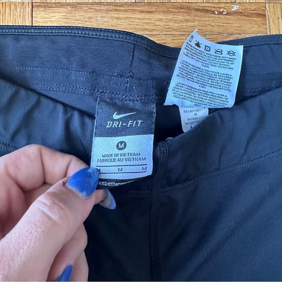 Nike Bundle Of 2 Capri Legging Blue & Black Size Medium - Picture 4 of 6